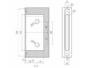 Serratura Mediana Spinoff Premium Magnetica WC Bordo Tondo mm.18x196 Cover Magnetica Interasse 96 Entrata 50 mm. | Koblenz - immagine 6